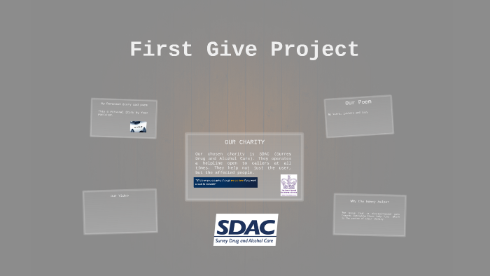 First Give Project: SDAC by kieran janes on Prezi