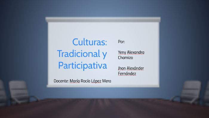 Culturas: Tradicional y Participativa by Jafo Ok