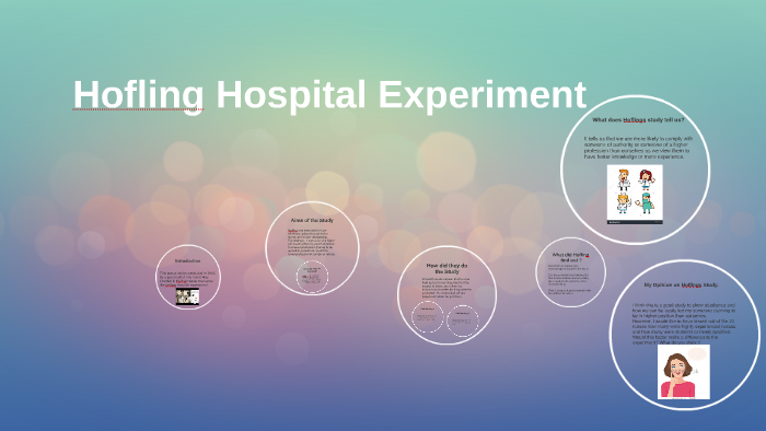 hofling's hospital experiment of obedience