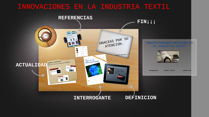 Nanotecnologia aplicada en la industria textil by michel torres on Prezi