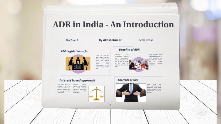 dissertation on adr in india