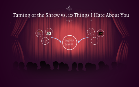 10 things i hate about you taming of the shrew Taming Of The Shrew Vs 10 Things I Hate About You By
