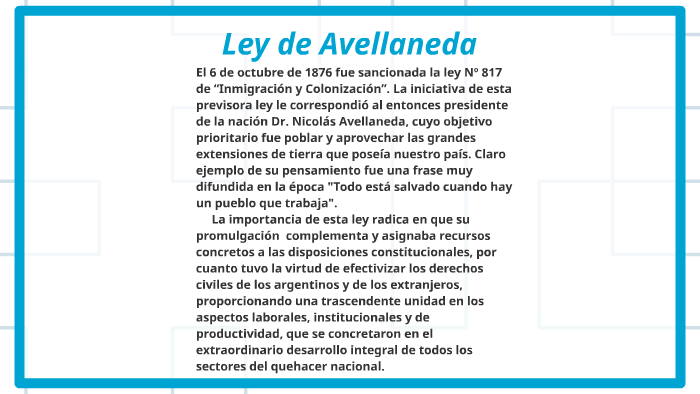 Ley de Avellaneda by matias acuña on Prezi