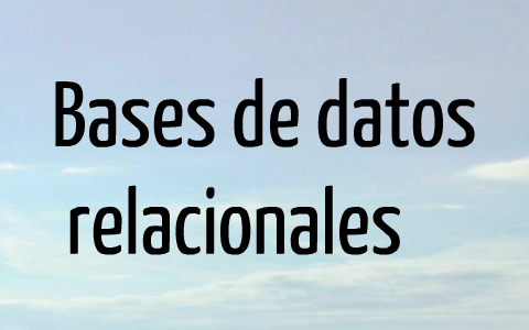Estructura de bases de datos orientadas a registros: Relacionales by ...