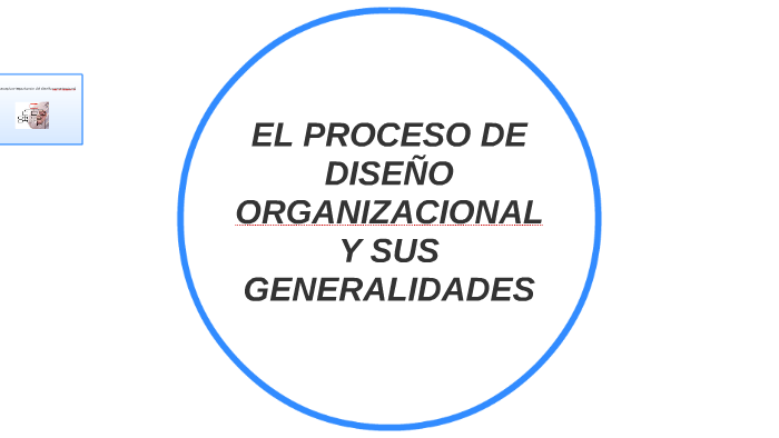 EL PROCESO DE DISEÑO ORGANIZACIONAL Y SUS GENERALIDADES by Rene Quiróz ...