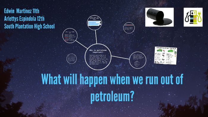 what would happen if we run out of petroleum