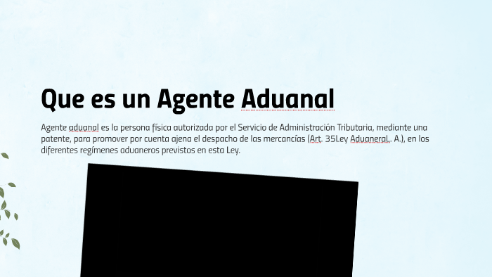 Que Es Un Agente Aduanal By Andres Barron On Prezi 6935