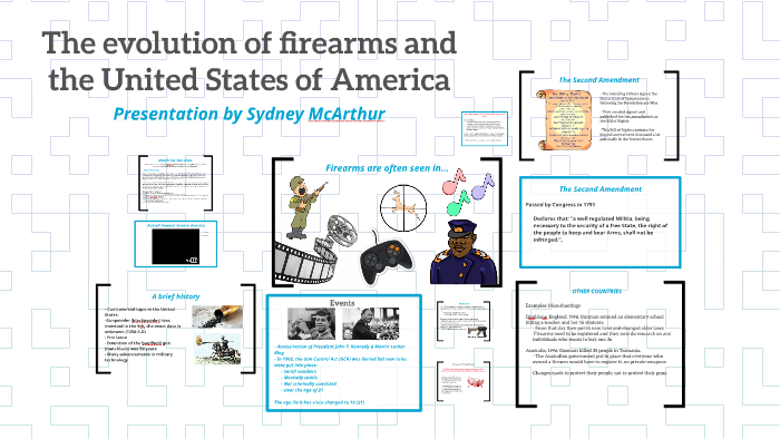 The evolution of guns and the United States of America by Sydney ...