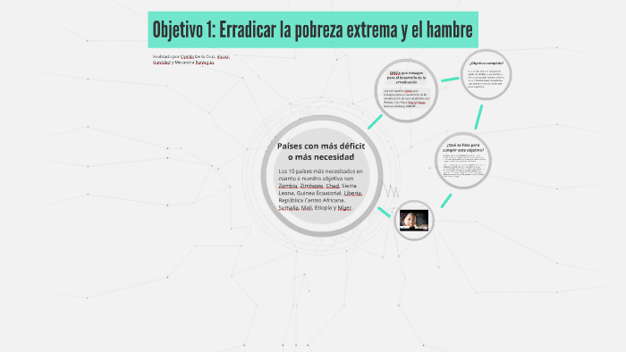 Objetivo 1: Erradicar la pobreza extrema y el hambre by Alvaro González ...
