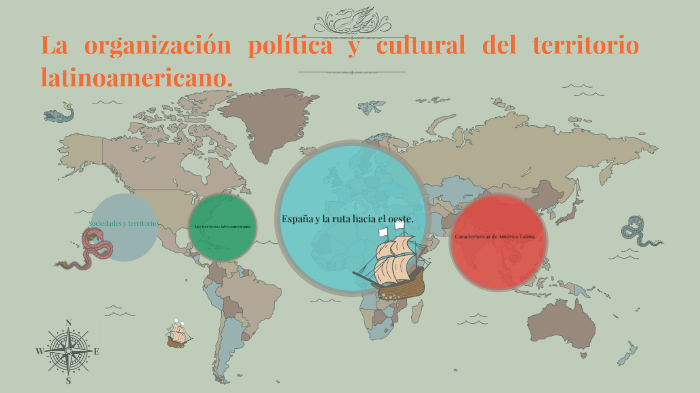 La organización política y cultural del territorio latinoamericano. La ...