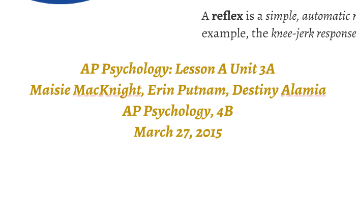 Ap Psych Lesson A Unit 3 Vocabulary Application By Maisie Macknight