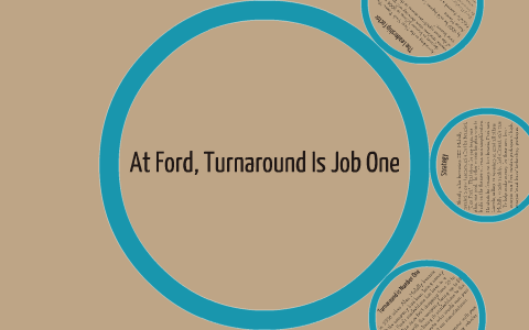 case study 2 the turnaround at ford