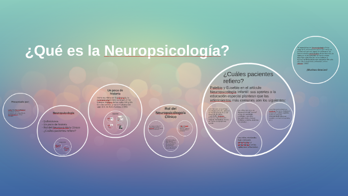 ¿Qué es la Neuropsicología? by Ana Mencia Estevez Estevez on Prezi