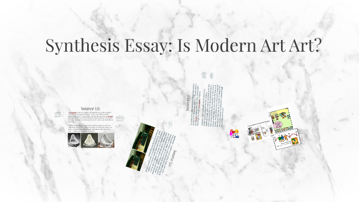 synthesis essay about art