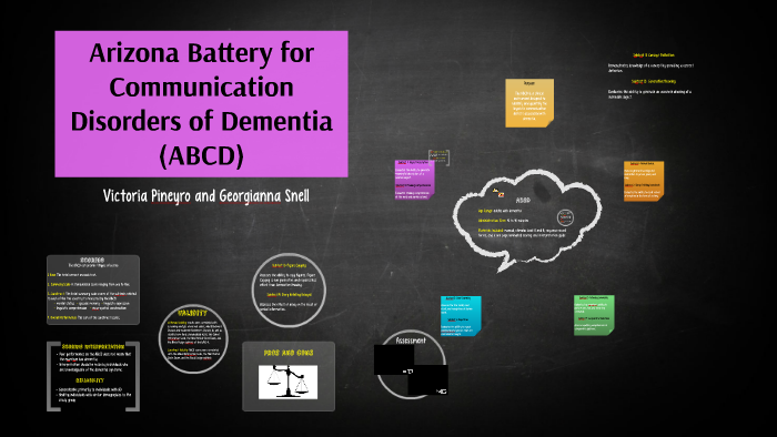 Arizona Battery for Communication Disorders of Dementia (ABCD) by