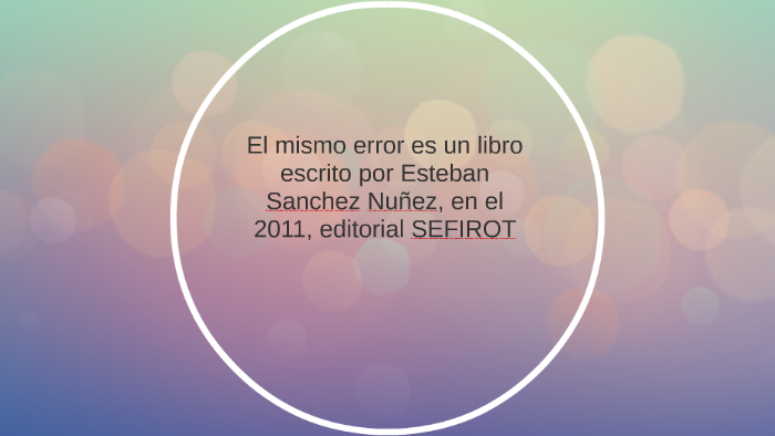 EL MISMO ERROR by Andrea, Lucero Centeno, Arias on Prezi