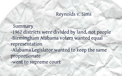reynolds v sims
