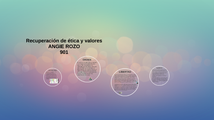 Angie Rozo Recuperación de ética y valores by angie rozo on Prezi