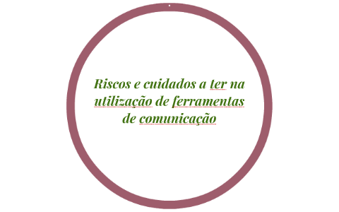 Riscos e cuidados a ter na utilização de ferramentas de comu by Ana ...
