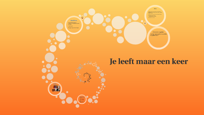 Je leeft maar één keer by jazzlynn koene on Prezi