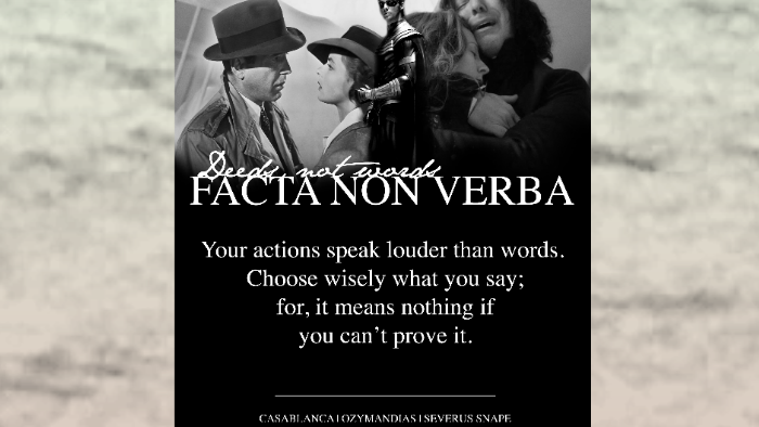 "Facta Non Verba" by zana nicolaou on Prezi