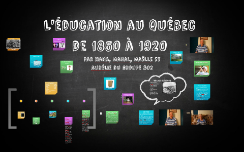 L'éducation au Québec de 1850 à 1920 by Aurelie Phan on Prezi