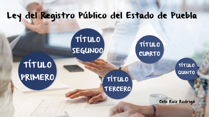 Ley del Registro Público del Estado de Puebla by Rodrigo Celis Ruiz on