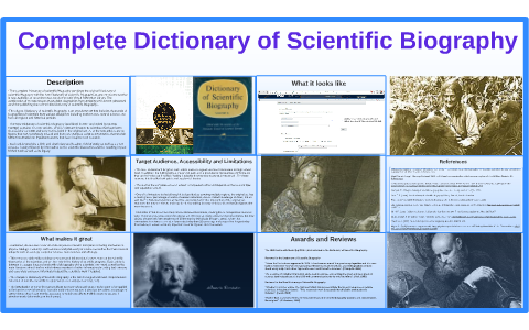 biography scientific definition