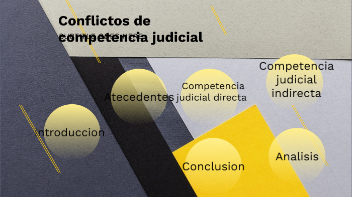 Conflictos de competencia judicial by Esteban Alejandro santos