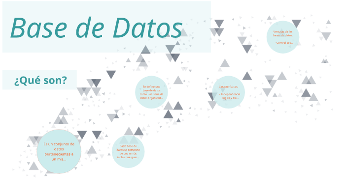 Base de Datos by Pau Garcíag on Prezi