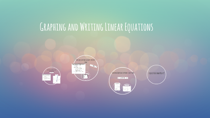 Graphing and Writing Linear Equations by on Prezi