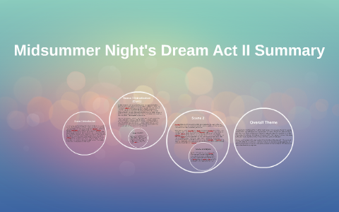 act 4 scene 2 midsummer night's dream summary