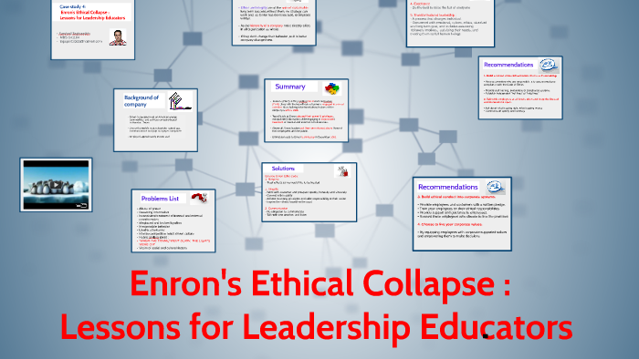 enron what caused the ethical collapse case study answers