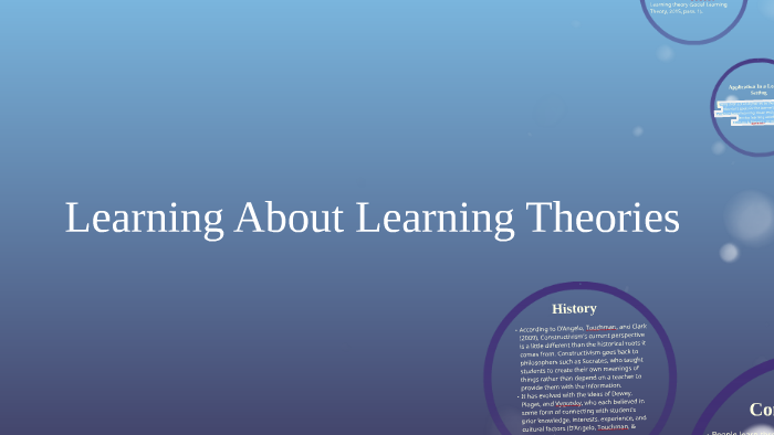 Let's Learn About Learning Theories by Sarah Pennington on Prezi