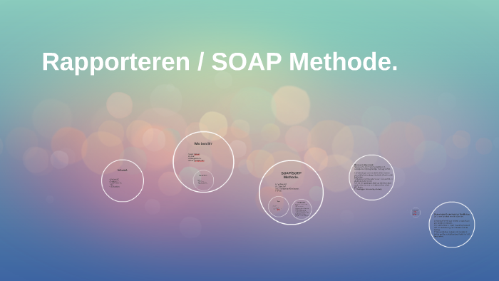 Rapporteren / SOAP Methode. By Anouk Veringa On Prezi