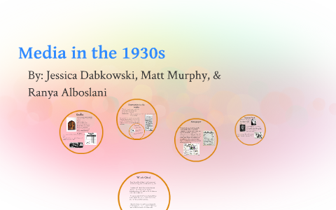 Media in the 1930s by jessica dabkowski on Prezi