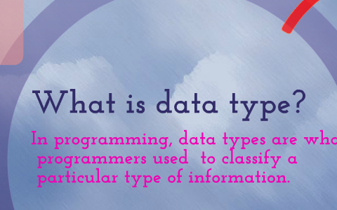 Data types used computer programming by Langdale Pikes on Prezi