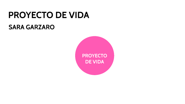 PROYECTO DE VIDA by Sara Garzaro on Prezi