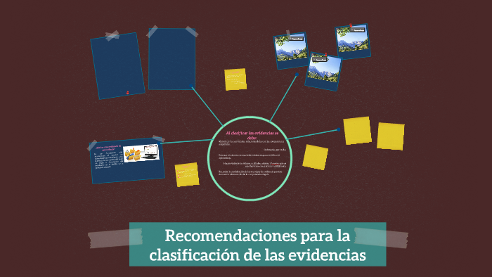 Recomendaciones para la clasificación de las evidencias by Escuela ...