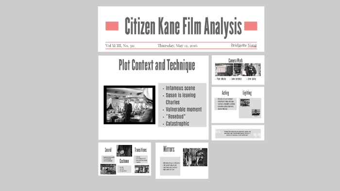 citizen kane film analysis essay