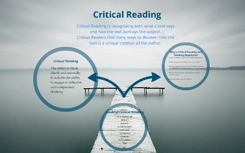 essay about the importance of critical reading brainly