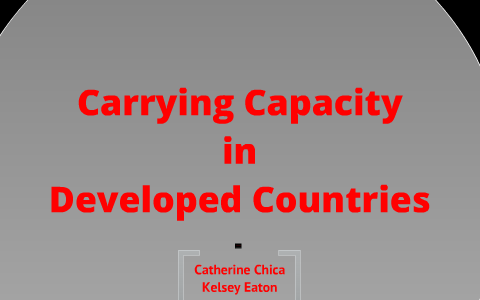 Carrying Capacity In Developed Countries By Simon Tesfalul