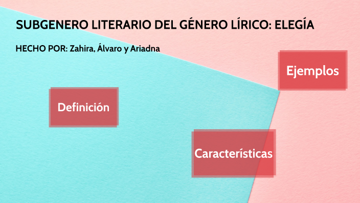 SUBGENERO LITERARIO: ELEGÍA by Ariadna Villalba on Prezi