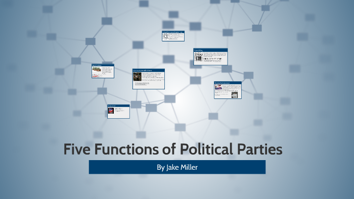 5 major functions of political parties
