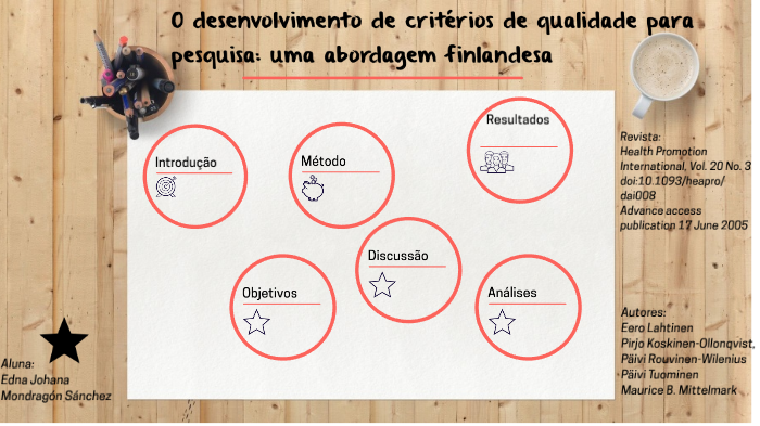 B The development of quality criteria for research: a Finnish approach ...