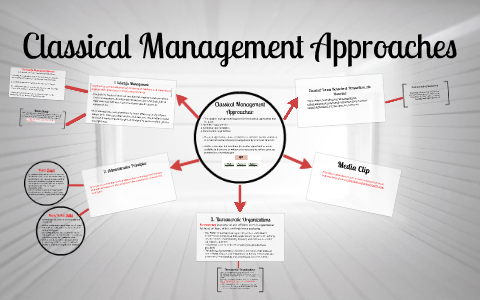classical management approaches