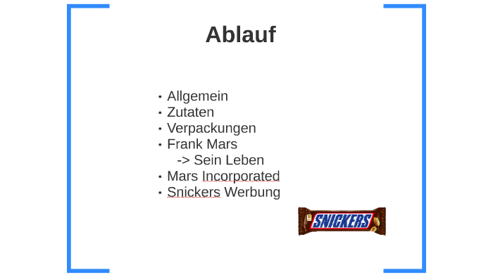 Snickers Amira By Amira Lustenberger On Prezi Next