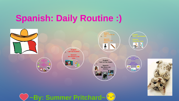 Spanish: Daily Routine :) by Summer Pritchard on Prezi