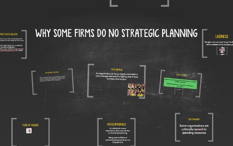 Why Some Firms Do No Strategic Planning By Lucky Wilmar - 