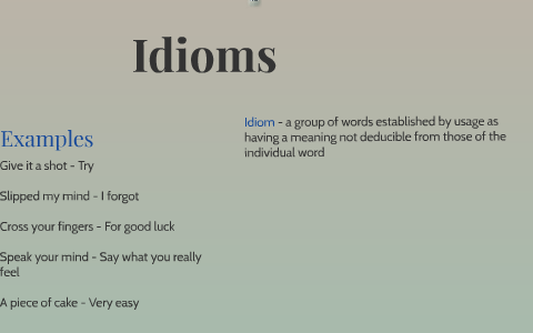 Idioms Made Famous By Shakespeare by Ayana Morrison